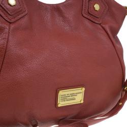 Pre Owned Marc by Marc Jacobs Rouge Leather Classic Q Fran Shoulder Bag