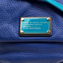 Pre Owned حقيبة كروس مارك باي مارك جاكوبس جلد توركواز/ زرقاء