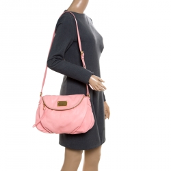 Pre Owned حقيبة كروس مارك باي مارك ناتاشا Q كلاسيك جلد وردية