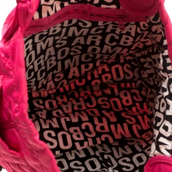 Pre Owned Marc by Marc Jacobs Pink Nylon Medium Pretty Tate Tote