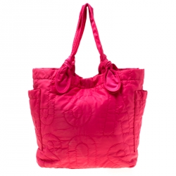 Pre Owned Marc by Marc Jacobs Pink Nylon Medium Pretty Tate Tote