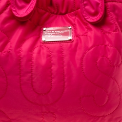 Pre Owned Marc by Marc Jacobs Pink Nylon Medium Pretty Tate Tote
