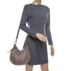 Pre Owned حقيبة كتف مارك باي مارك جاكوبس جلد وقماش خضراء كاكية