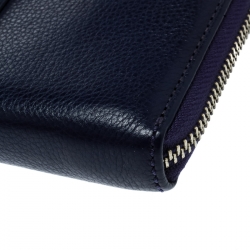 Marc by Marc Jacobs Purple Leather Zip Around Wallet 