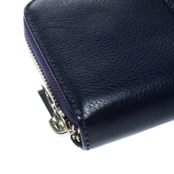 Marc by Marc Jacobs Purple Leather Zip Around Wallet 