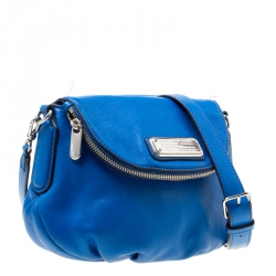 مملوكة مسبقًا حقيبة كروس مارك باي مارك جاكوبس كلاسيك كيو ناتاشا جلد زرقاء 