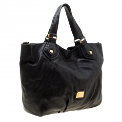 Pre Owned Marc By Marc Jacobs Black Leather Classic Tote