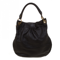 Pre Owned Marc by Marc Jacobs Dark Brown Leather Classic Q Hillier Hobo