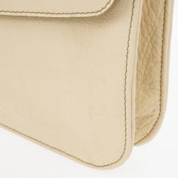 Pre Owned Marc by Marc Jacobs Cream Bianca Clutch 