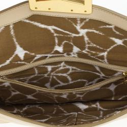 Pre Owned Marc by Marc Jacobs Cream Bianca Clutch 