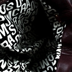 Pre Owned Marc By Marc Jacobs Purple Leather Francesca Tote