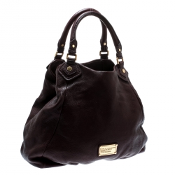 Pre Owned Marc By Marc Jacobs Purple Leather Francesca Tote