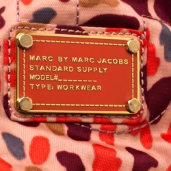 Pre Owned حقيبة يد مارك باي مارك جاكوبس بريتي تيل متوسطة نايلون مطبوعة متعددة الألوان