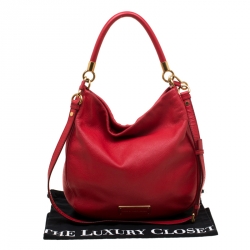 Marc by Marc Jacobs Red Leather Too Hot To Handle Hobo Bag