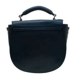 Pre Owned Marc By Marc Jacobs Blue Perforated Leather Crossbody Bag