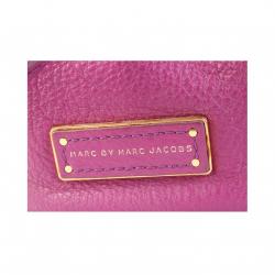 Pre Owned Marc by Marc Jacobs Purple Leather Mini Sling Hobo Bag