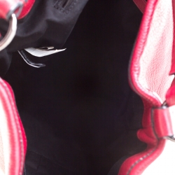 Pre Owned Marc by Marc Jacobs Burgundy Leather New Q Hillier Hobo