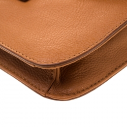 مملوكة مسبقًا Marc by Marc Jacobs Brown Leather Bianca Jane On A Leash Crossbody Bag