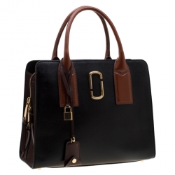 مملوكة مسبقًا حقيبة يد مارك جاكوبس بيغ شوت جلد بنية/ سوداء