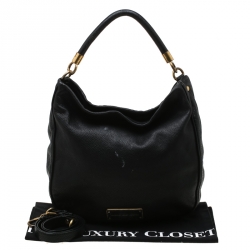 مملوكة مسبقًا Marc by Marc Jacobs Black Leather Too Hot To Handle Hobo 