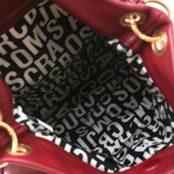 Pre Owned حقيبة مارك باي مارك جاكوبس Q هيليار كلاسيك جلد عنابية