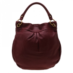 Pre Owned حقيبة مارك باي مارك جاكوبس Q هيليار كلاسيك جلد عنابية