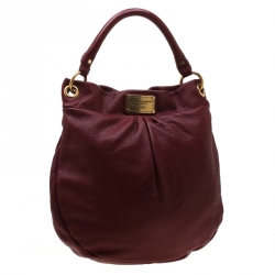 Pre Owned حقيبة مارك باي مارك جاكوبس Q هيليار كلاسيك جلد عنابية