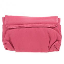 Pre Owned Marc by Marc Jacobs Pink linda Puckered Mouse clutch