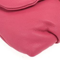 Pre Owned Marc by Marc Jacobs Pink linda Puckered Mouse clutch
