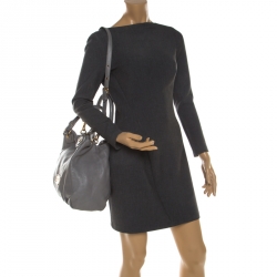 Pre Owned حقيبة كتف مارك باي مارك جاكوبس كلاسيك كيو فرانسيسيكا جلد رمادية