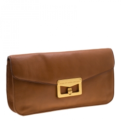Marc by Marc Jacobs Tan Leather Bianca Envelope Clutch