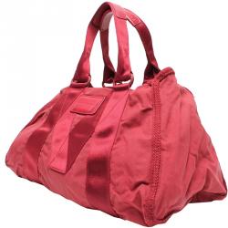 Pre Owned Marc By Marc Jacobs Red  Canvas Tote Bag
