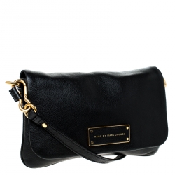 Pre Owned Marc by Marc Jacobs Black Leather Percy Crossbody Bag