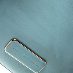 مملوكة مسبقًا Marc By Marc Jacobs Light Blue/Beige Leather Ligero Double Percy Crossbody Bag