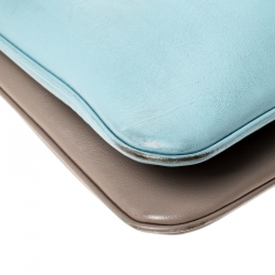 مملوكة مسبقًا Marc By Marc Jacobs Light Blue/Beige Leather Ligero Double Percy Crossbody Bag