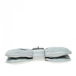 Marc by Marc Jacobs Grey Grained Leather Clutch