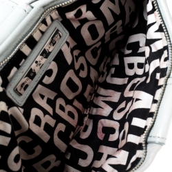 Marc by Marc Jacobs Grey Grained Leather Clutch
