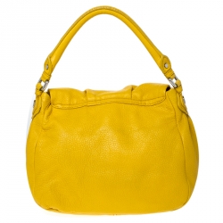 Marc by Marc Jacobs Yellow Leather Classic Q Lil Ukita Top Handle Bag
