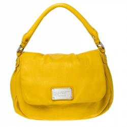 Marc by Marc Jacobs Yellow Leather Classic Q Lil Ukita Top Handle Bag