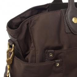 Pre Owned Marc by Marc Jacobs Brown Preppy Nylon Elizababy Bag