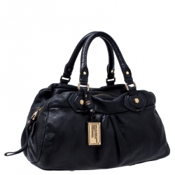 Pre Owned حقيبة مارك باي مارك جاكوبس Q بيبي غروفي جلد سوداء