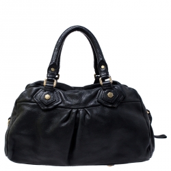 Pre Owned حقيبة مارك باي مارك جاكوبس Q بيبي غروفي جلد سوداء