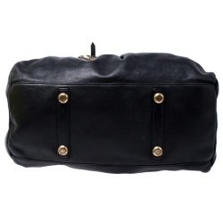 Pre Owned حقيبة مارك باي مارك جاكوبس Q بيبي غروفي جلد سوداء