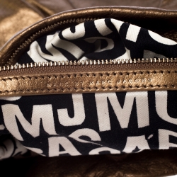 مملوكة مسبقًا Marc by Marc Jacobs Metallic Gold Leather Classic Q Hillier Hobo