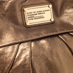 مملوكة مسبقًا Marc by Marc Jacobs Metallic Gold Leather Classic Q Hillier Hobo