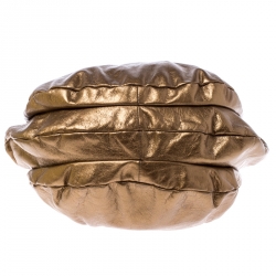 مملوكة مسبقًا Marc by Marc Jacobs Metallic Gold Leather Classic Q Hillier Hobo