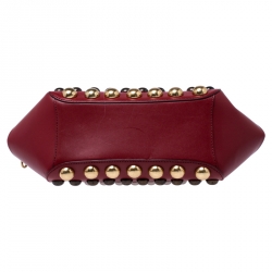 Pre Owned حقيبة مارك باي مارك جاكوبس Thunderdome مرصعة جلد حمراء