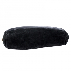 Pre Owned Marc by Marc Jacobs Black Leather and Nubuck Crossbody Bag