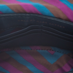 Pre Owned Marc by Marc Jacobs Dark Green Leather Turnlock Crossbody Bag