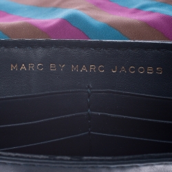 Pre Owned Marc by Marc Jacobs Dark Green Leather Turnlock Crossbody Bag